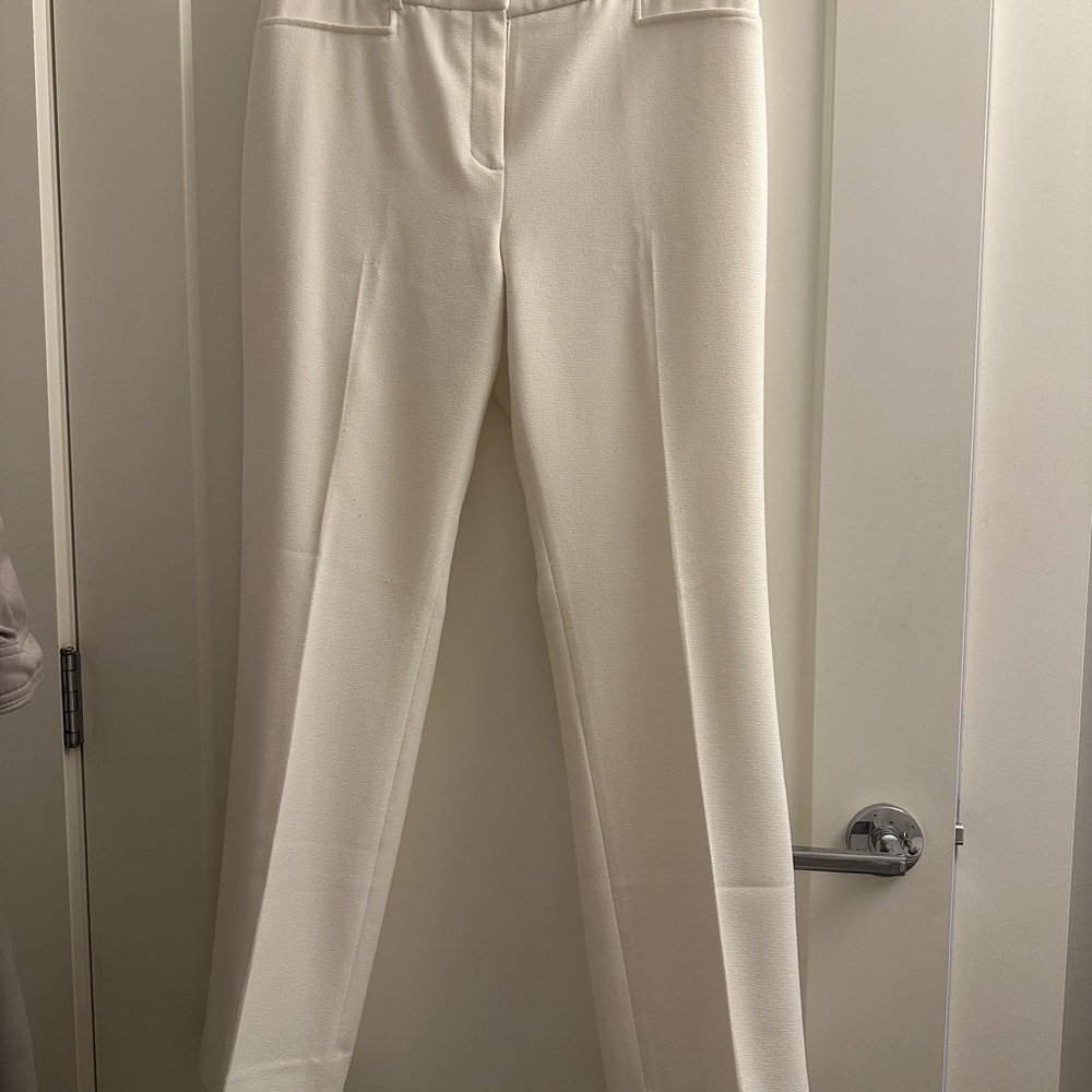 Tahari Cream Straight Leg dress pants - lined!